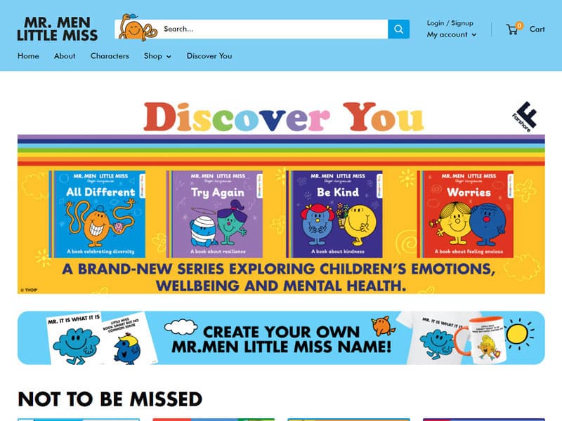 Mr. Men Little Miss Webshop