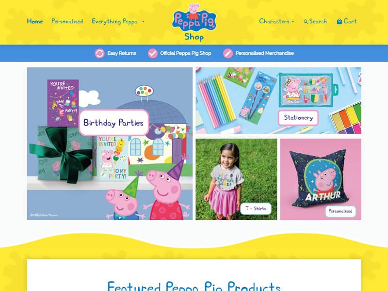 Peppa Pig Webshop